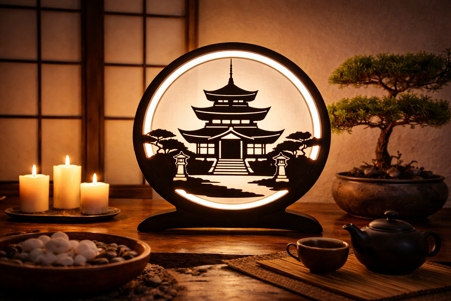 lampe temple japonais