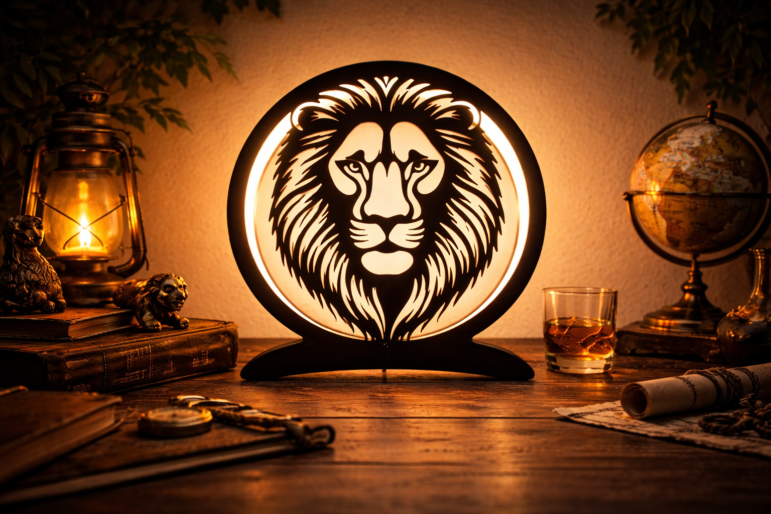 lampe lion