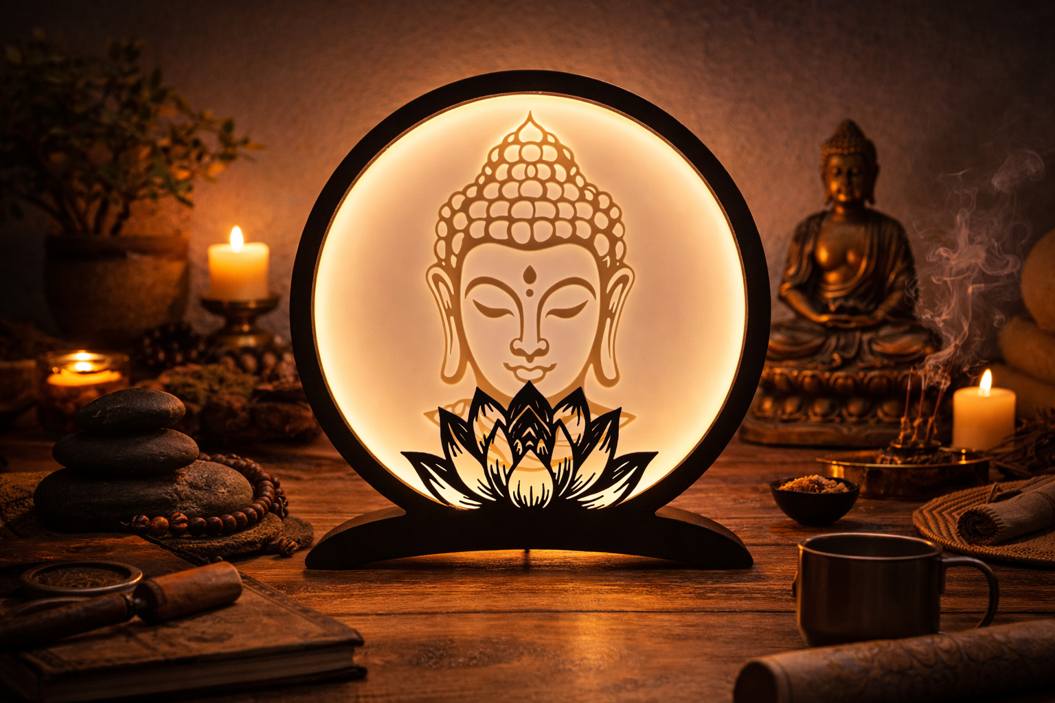 lampe Bouddha