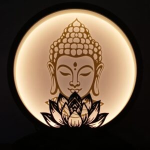 Lampe Bouddha lotus