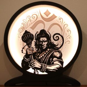 Lampe Hanuman & symbole Om
