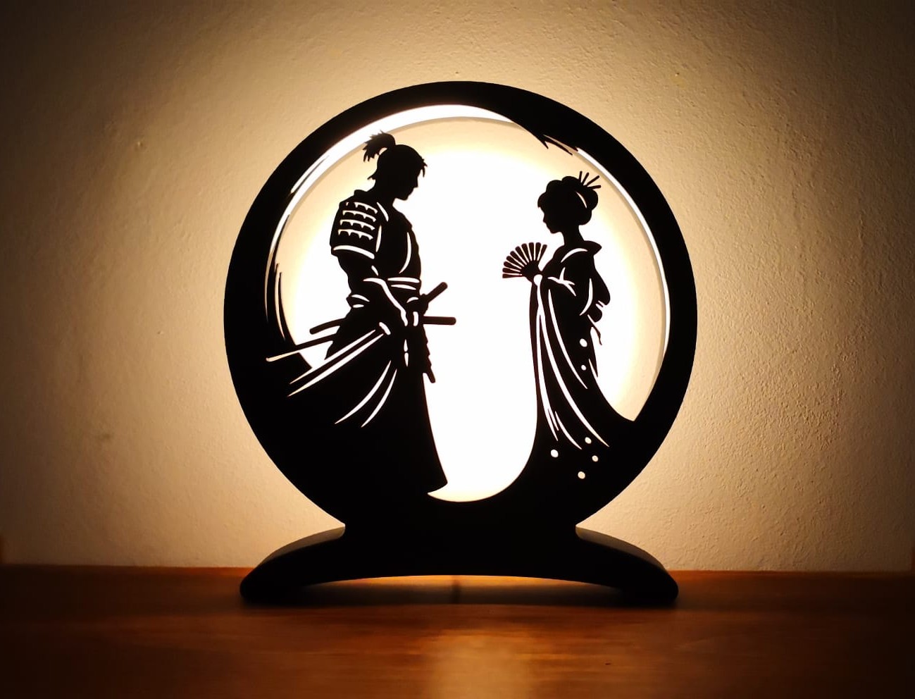 Lampe Samouraï & Geisha