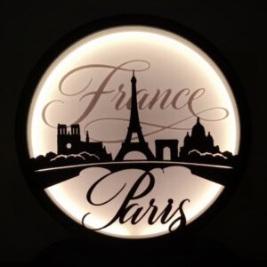 lampe Skyline paris 3D décoration parisienne