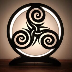 lampe triskele 3D décoration celtique